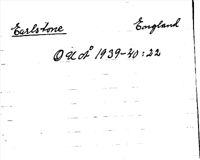 Bild på arkivkortet för arkivposten Earlstone