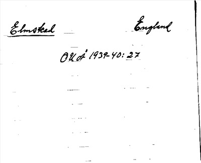 Bild på arkivkortet för arkivposten Elmstead