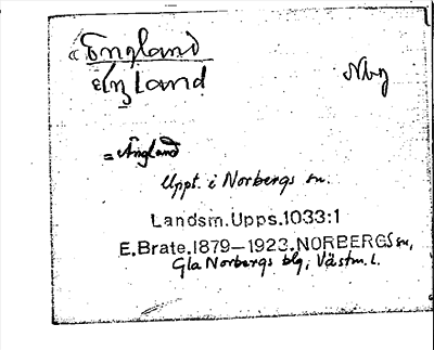 Bild på arkivkortet för arkivposten England