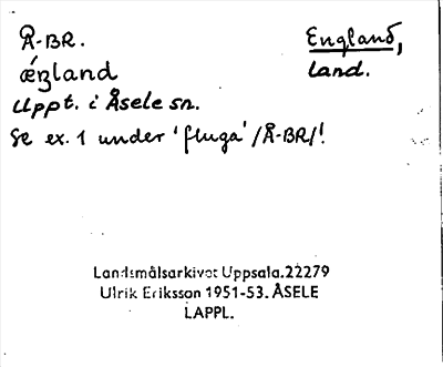 Bild på arkivkortet för arkivposten England