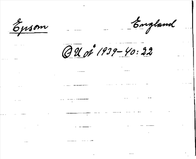 Bild på arkivkortet för arkivposten Epsom