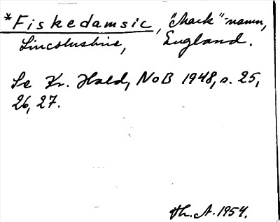 Bild på arkivkortet för arkivposten Fiskedamsic
