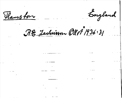 Bild på arkivkortet för arkivposten Flamston