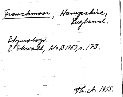 Bild på arkivkortet för arkivposten Frenchmoor