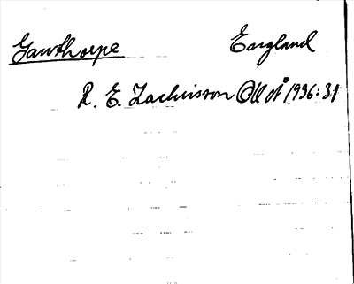 Bild på arkivkortet för arkivposten Gawthorpe