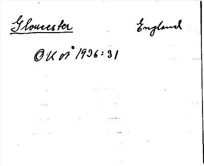 Bild på arkivkortet för arkivposten Gloucester