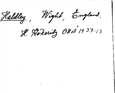 Bild på arkivkortet för arkivposten Haldley