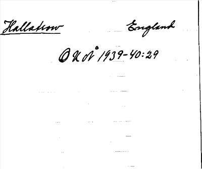 Bild på arkivkortet för arkivposten Hallatrow