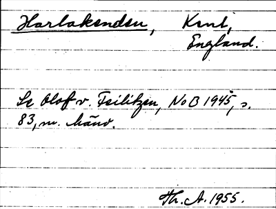 Bild på arkivkortet för arkivposten Harlakenden