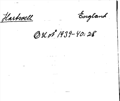 Bild på arkivkortet för arkivposten Hartwell
