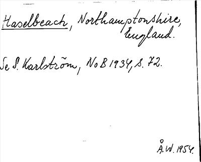 Bild på arkivkortet för arkivposten Haselbeach