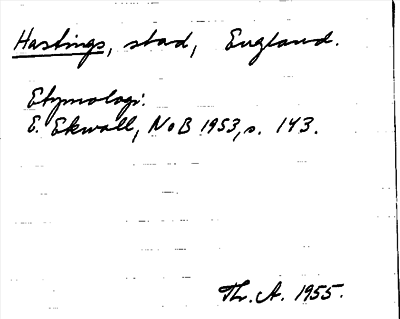 Bild på arkivkortet för arkivposten Hastings