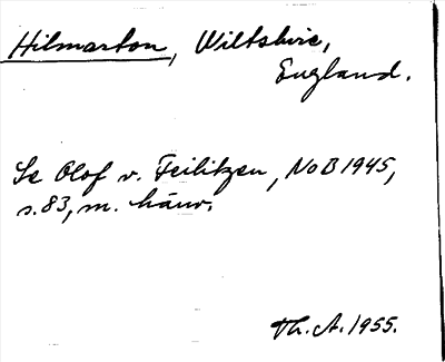 Bild på arkivkortet för arkivposten Hilmarton