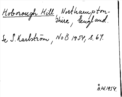 Bild på arkivkortet för arkivposten Hoborough Hill