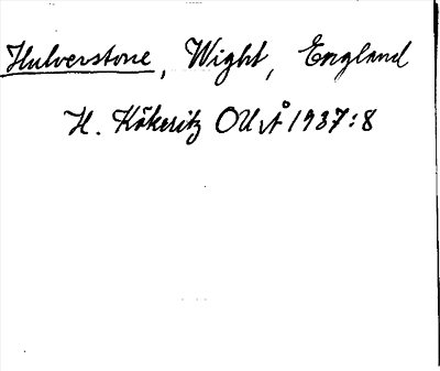Bild på arkivkortet för arkivposten Hulverstone