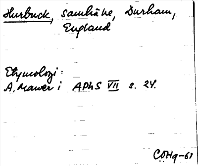 Bild på arkivkortet för arkivposten Hurbuck