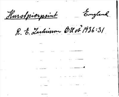 Bild på arkivkortet för arkivposten Hurstpierpoint