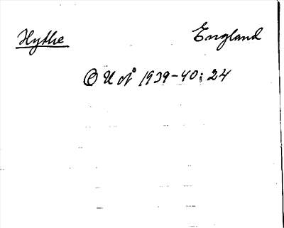Bild på arkivkortet för arkivposten Hythe