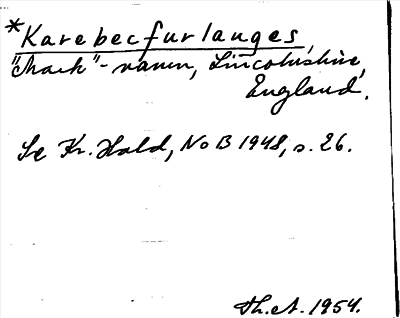 Bild på arkivkortet för arkivposten Karebecfurlanges