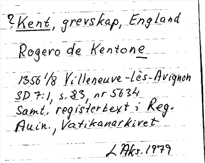 Bild på arkivkortet för arkivposten Kent