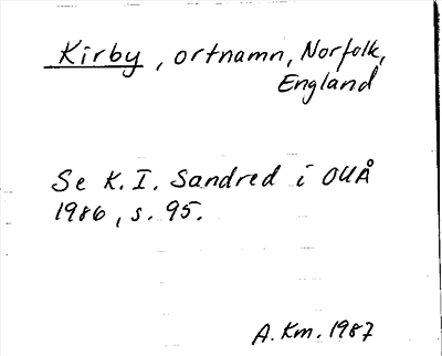 Bild på arkivkortet för arkivposten Kirby