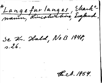 Bild på arkivkortet för arkivposten Langefurlanges