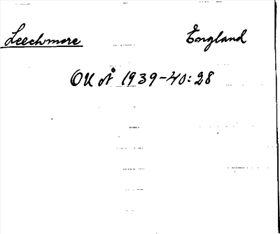 Bild på arkivkortet för arkivposten Leechmore