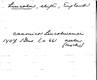 Bild på arkivkortet för arkivposten Lincold