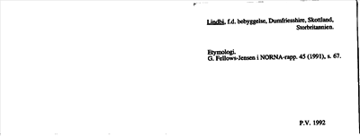 Bild på arkivkortet för arkivposten Lindbi