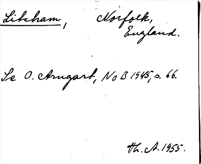 Bild på arkivkortet för arkivposten Litcham