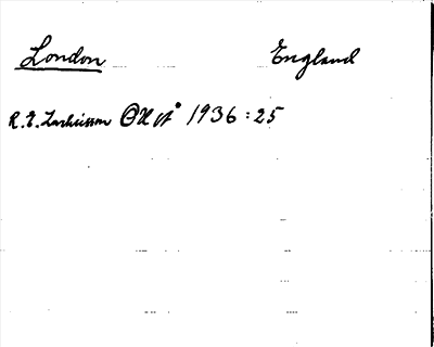 Bild på arkivkortet för arkivposten London