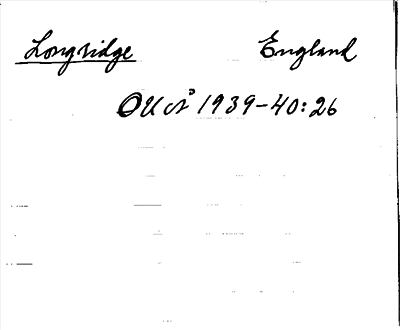 Bild på arkivkortet för arkivposten Longridge