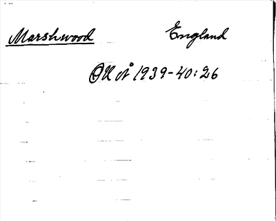 Bild på arkivkortet för arkivposten Marshwood
