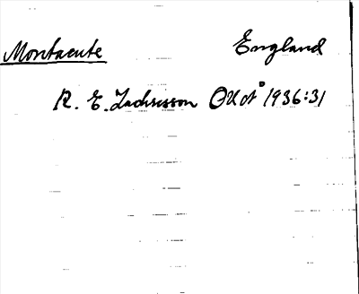 Bild på arkivkortet för arkivposten Montacute