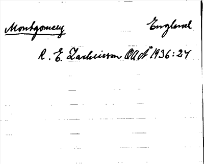 Bild på arkivkortet för arkivposten Montgomery