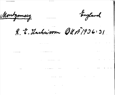 Bild på arkivkortet för arkivposten Montgomery