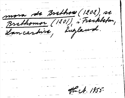 Bild på arkivkortet för arkivposten mora de Brethow, se Brethomor