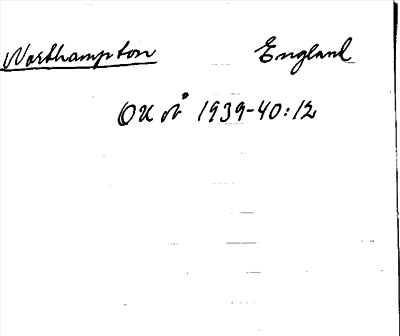 Bild på arkivkortet för arkivposten Northampton