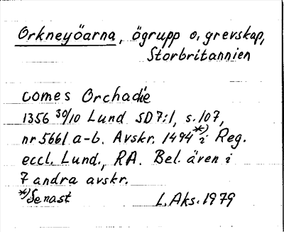 Bild på arkivkortet för arkivposten Orkneyöarna