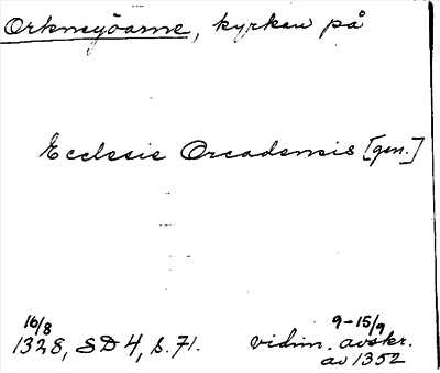 Bild på arkivkortet för arkivposten Orkneyöarne