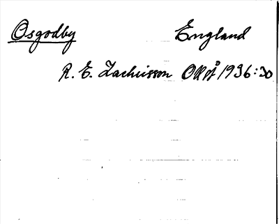 Bild på arkivkortet för arkivposten Osgodby