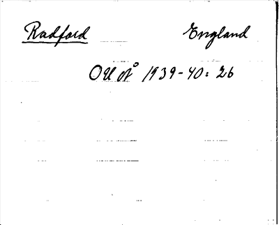 Bild på arkivkortet för arkivposten Radford