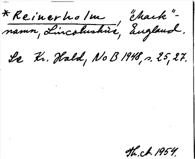 Bild på arkivkortet för arkivposten Reinerholm