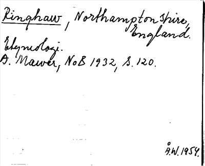 Bild på arkivkortet för arkivposten Ringhaw