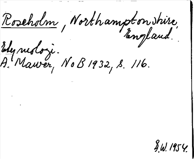 Bild på arkivkortet för arkivposten Roseholm