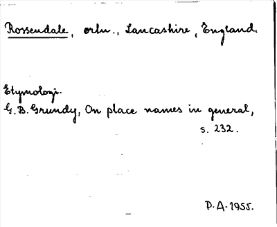 Bild på arkivkortet för arkivposten Rossendale