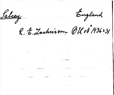 Bild på arkivkortet för arkivposten Salcey