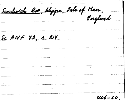 Bild på arkivkortet för arkivposten Sandwich Boe