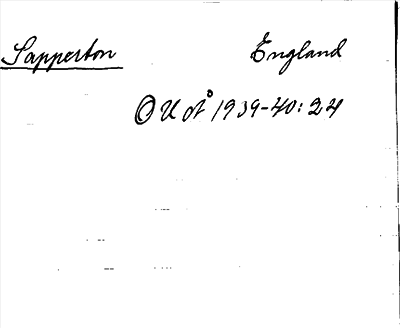 Bild på arkivkortet för arkivposten Sapperton