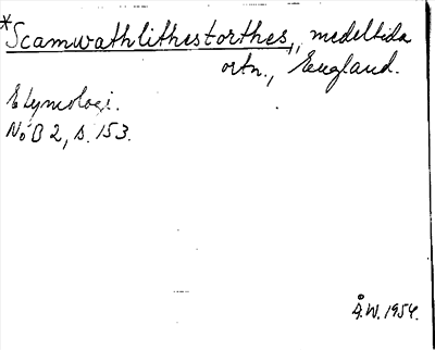 Bild på arkivkortet för arkivposten Scamwathlithestorthes